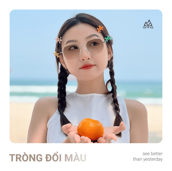 Tròng đổi màu cực sang tại Kính mắt Anna