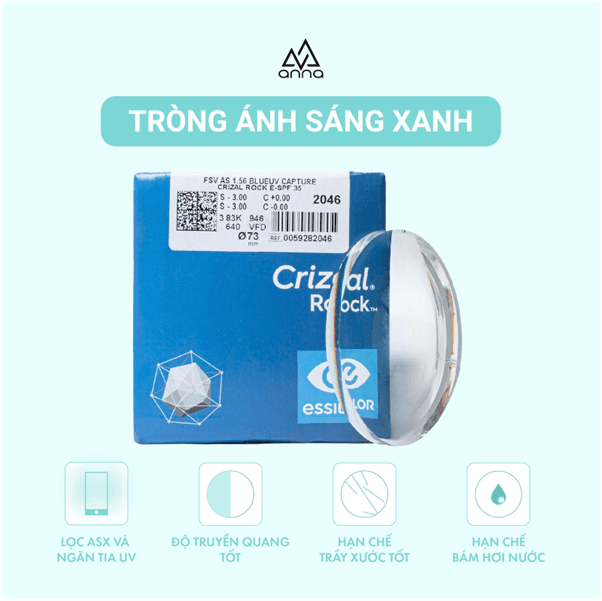 Tròng kính chống ánh sáng xanh