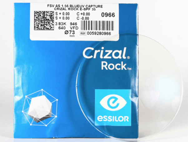 Tròng kính siêu mỏng Crizal Rock