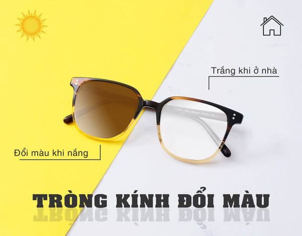Tròng kính đổi màu là sản phẩm như thế nào?
