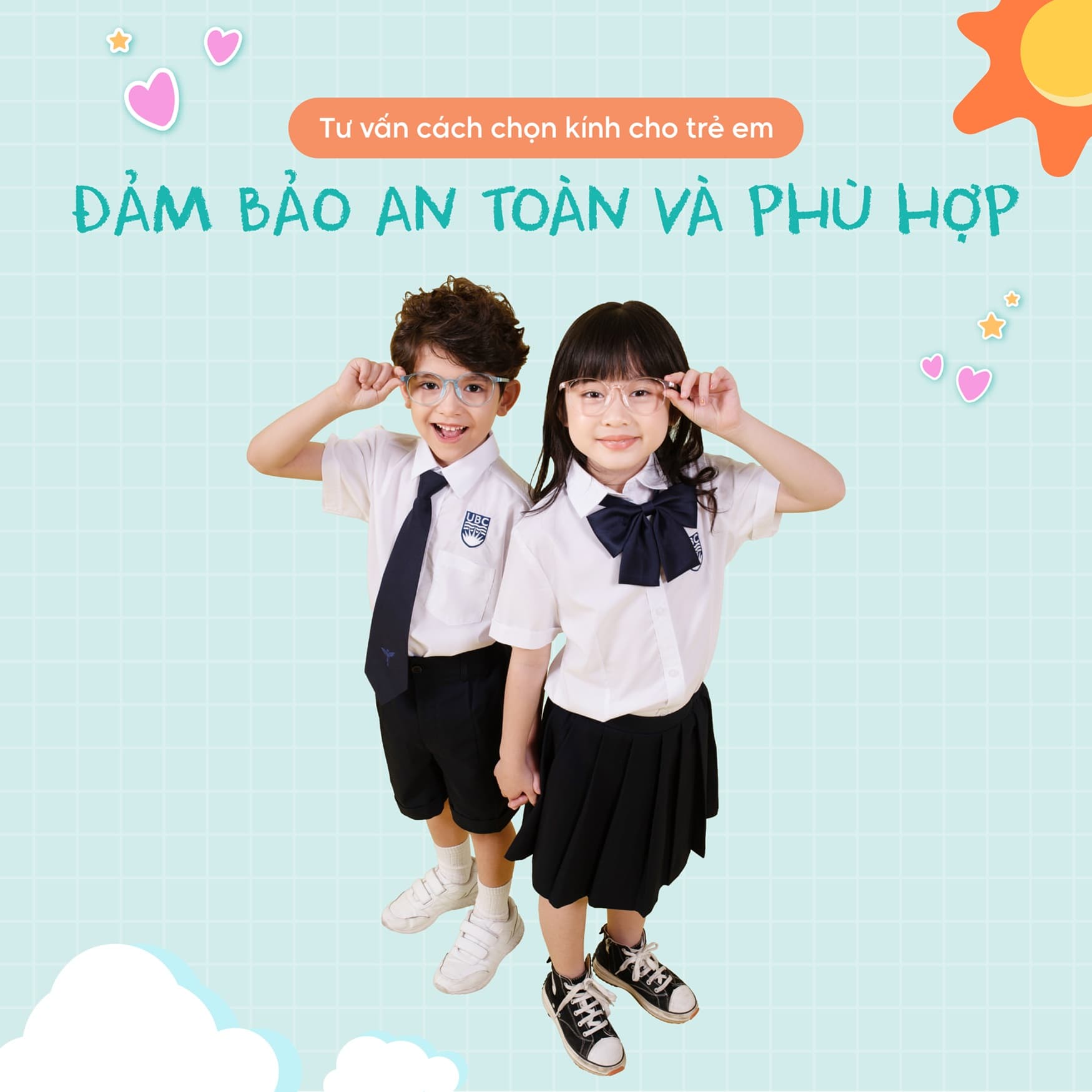 Tư vấn cách chọn kính cho trẻ em: Đảm bảo an toàn và phù hợp