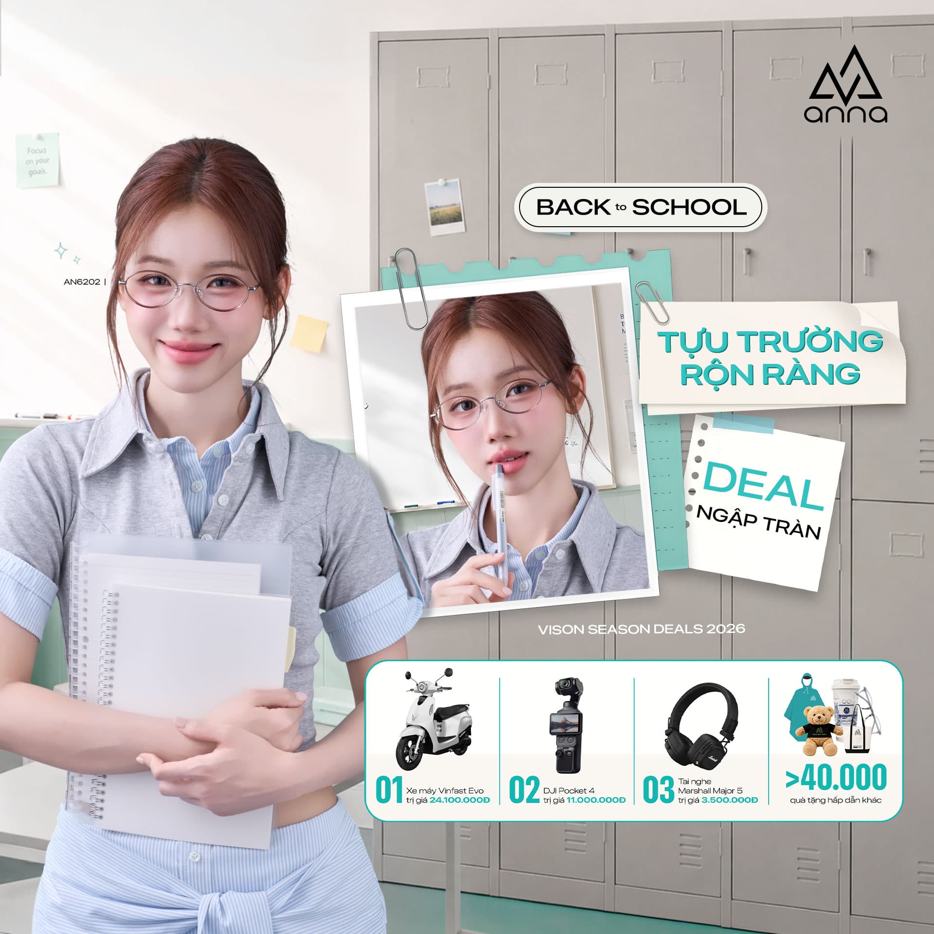 BACK TO SCHOOL: TỰU TRƯỜNG RỘN RÀNG – SĂN TRỌN BỘ COMBO DEAL HỜI TẠI ANNA!